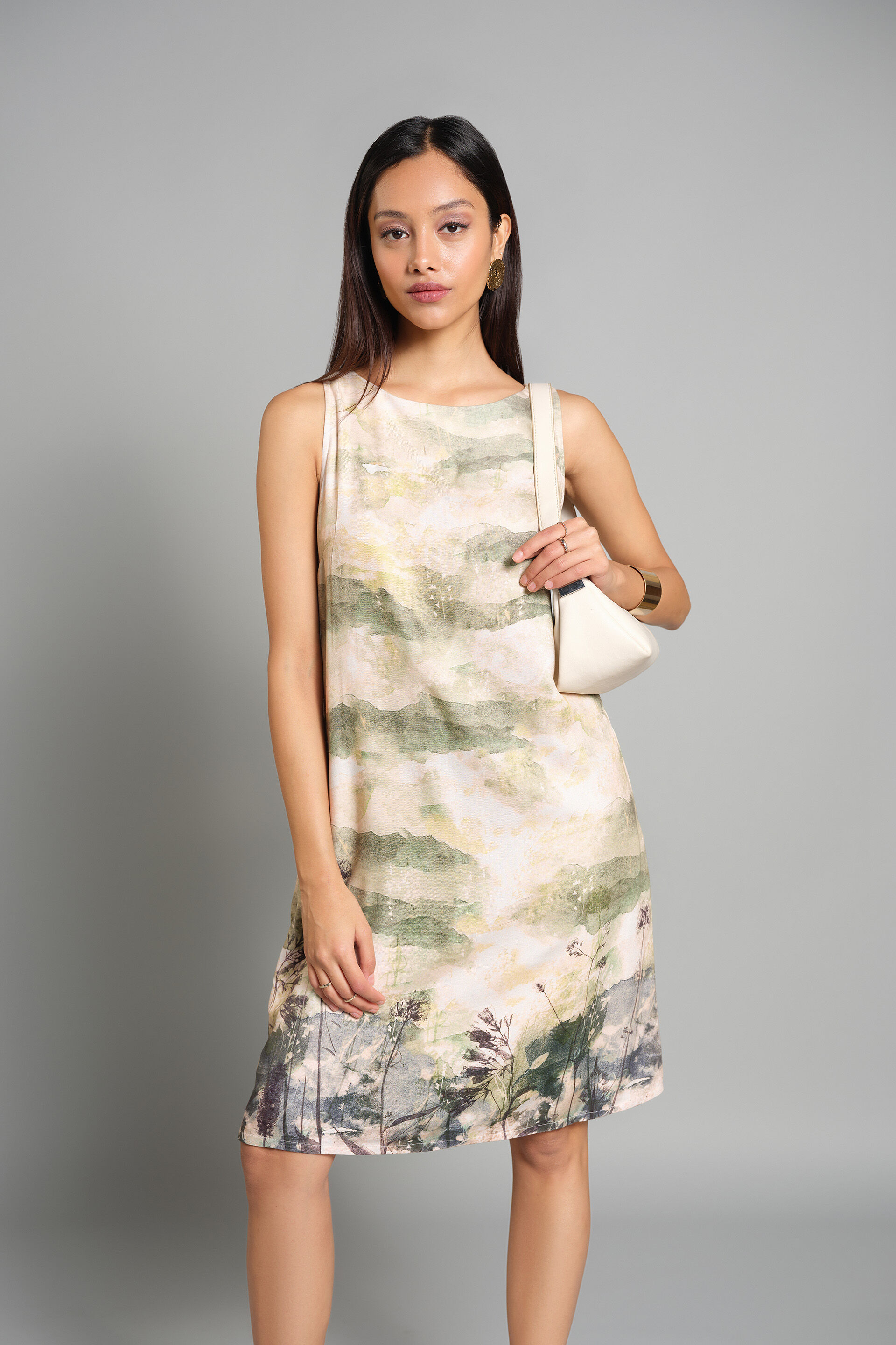 Octave Shift Dress, Olive, image 1